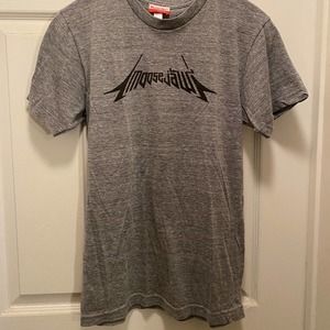 Moosejaw American Apparel Small Heather gray t-shirt with black text - Unisex
